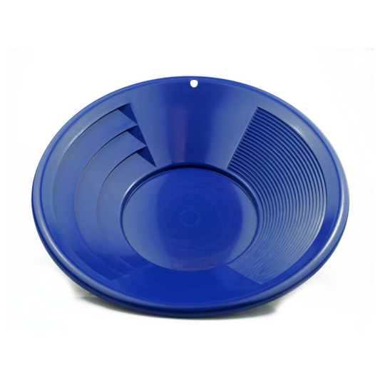 12" Blue Dual Riffle Gold Pan