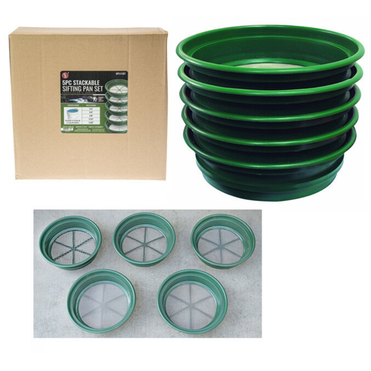 5pc Sifting Pan Set (1/2" - 1/20")