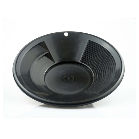 8" Black Dual Riffle Gold Pan