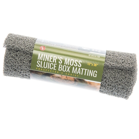Miner's Moss, Sluice Box Matting, 36" x 12" - Grey