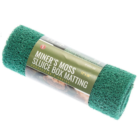 Miner's Moss, Sluice Box Matting, 36" x 12" - Green