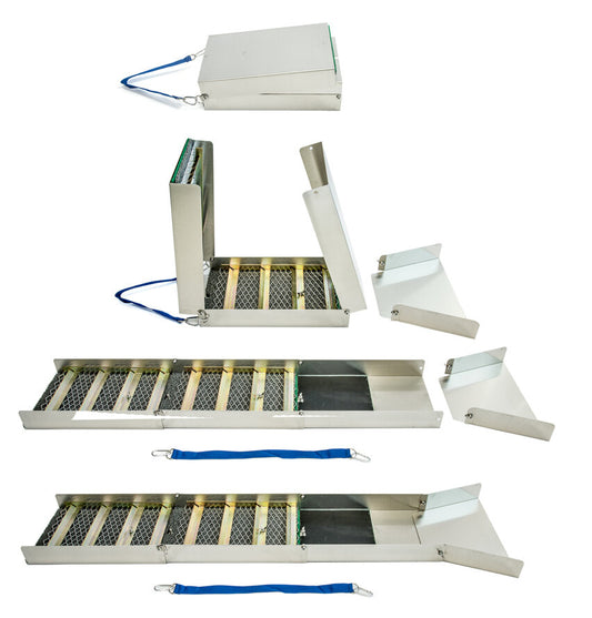Aluminium Folding Sluice Box - Extended L 50" x W 9"