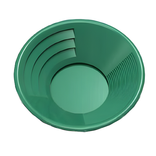 8" Green Dual Riffle Gold Pan