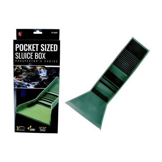 Pocket Sluice - Green TPR Plastic with Built in Mat