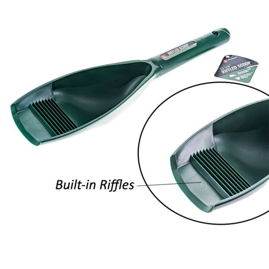 12.5" Riffled Prospector's Scoop - Green