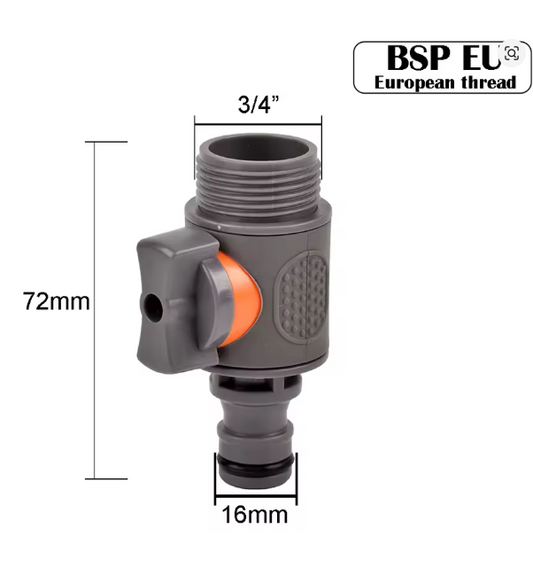 VortexPro - Water Control Valve - 16mm Male Coupling to 20mm Male BSP - Spare